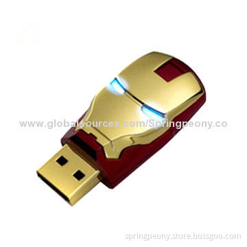 Golden Metal Cartoon U-disk, 2GB, 4GB, 8GB, 16GB, 32GB, 64GB